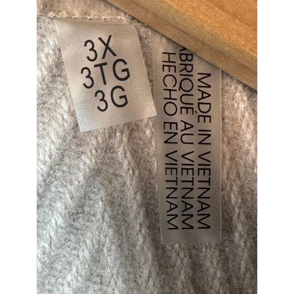 Calvin Klein Womens Herringbone Coat 3X Cream White Pockets & Full Lining - Picture 3 of 16